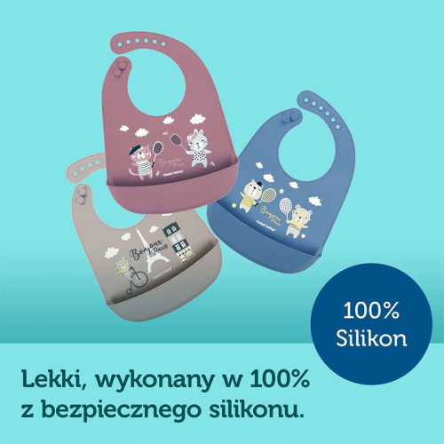 Silikonowe śliniaki dla dziecka